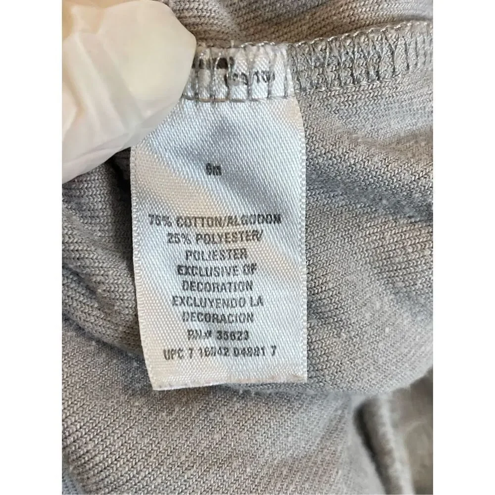 Carter’s Plush Blue/Gray Toot! Toot! Train Bodysuit Baby Size 6 Months